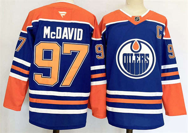 Men's Edmonton Oilers #97 Connor McDavid Fanatics Home Royal Jersey